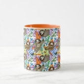 Cartoon Waterverf sleufpatroon Mok (Midden)