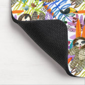 Cartoon Waterverf sleufpatroon Muismat (Hoek)