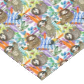 Cartoon Waterverf sleufpatroon Tafelkleed (Gekanteld)