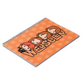 Cartoon Weasley Siblilings Graphic Notitieboek (Linkerzijde)