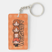 Cartoon Weasley Siblilings Graphic Sleutelhanger (achterkant)