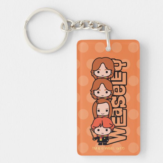 Cartoon Weasley Siblilings Graphic Sleutelhanger (Voorkant)