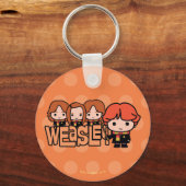 Cartoon Weasley Siblilings Graphic Sleutelhanger (Voorkant)