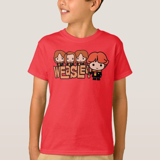 Cartoon Weasley Siblilings Graphic T-shirt (Voorkant)