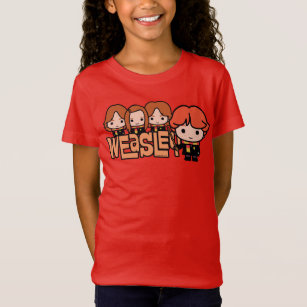Cartoon Weasley Siblilings Graphic T-shirt