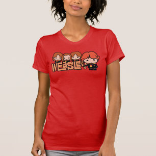 Cartoon Weasley Siblilings Graphic T-shirt