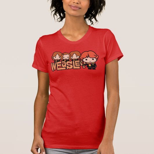 Cartoon Weasley Siblilings Graphic T-shirt (Voorkant)