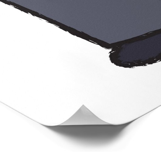 Cartoon-weddenschap-bride en Groom-rood hart Poster (Hoek)