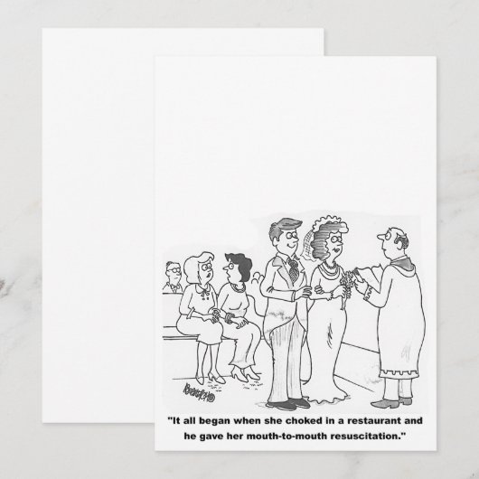  Cartoon Weddenschap Kaart (Voorkant / Achterkant)