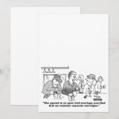  Cartoon Weddenschap Kaart (Voorkant / Achterkant)