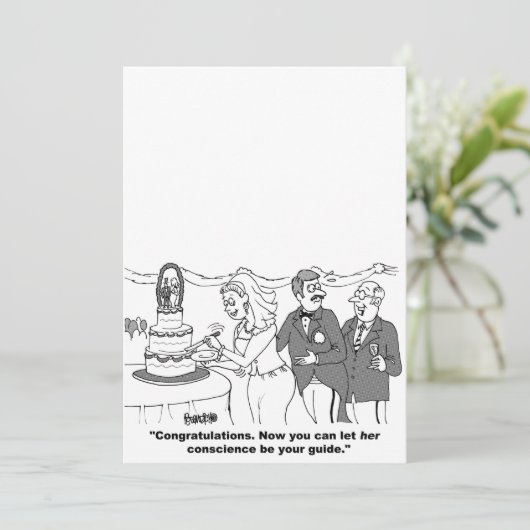 Cartoon Weddenschap Kaart (Staand voorkant)