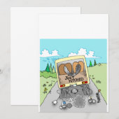 Cartoon Weddenschap Kaart (Voorkant / Achterkant)