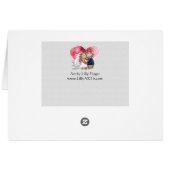 Cartoon Wedding Dance Couple (Achterkant Horizontaal)