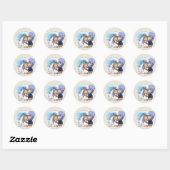 Cartoon Wedding Dance Couple Ronde Sticker (Vel)