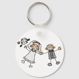 Cartoon Wedding Sleutelhanger