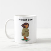  Cartoon weegschaal Koffiemok (Links)