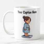  Cartoon weegschaal Koffiemok