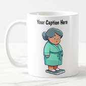  Cartoon weegschaal Koffiemok