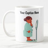  Cartoon weegschaal Koffiemok