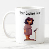  Cartoon weegschaal Koffiemok