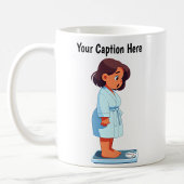  Cartoon weegschaal Koffiemok