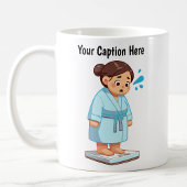  Cartoon weegschaal Koffiemok