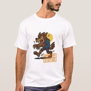 Cartoon Weerwolf – Goedgekeurd door Halloween T-shirt