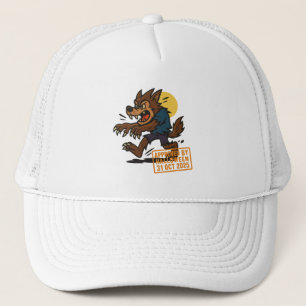 Cartoon Weerwolf – Goedgekeurd door Halloween Trucker Pet