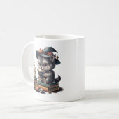  Cartoon Weerwolf Gothic, Halloween Vibes Koffiemok (Voorkant links)