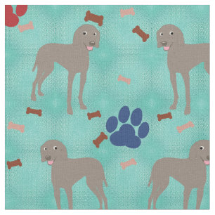 Cartoon Weimaraner Stof
