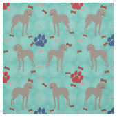 Cartoon Weimaraner Stof (Swatch)