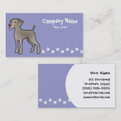 Cartoon Weimaraner Visitekaartje (Voorkant / Achterkant)