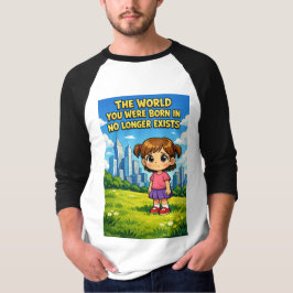 Cartoon Wereld Waar Je Geboren Bent Bestaat Niet M T-shirt
