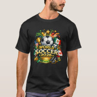 Cartoon Wereldvoetbal 2026 T-Shirt Ontwerp – Fun F