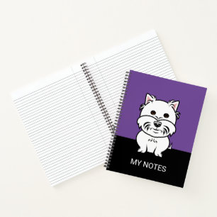 Cartoon West Highland White Terrier Notitieboek