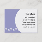 Cartoon West Highland White Terrier Visitekaartje (Achterkant)