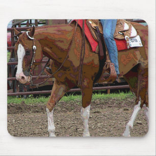 Cartoon western paard muismat