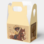 Cartoon Western Ride Tall Cowboy Bedankdoosjes (Geopend)