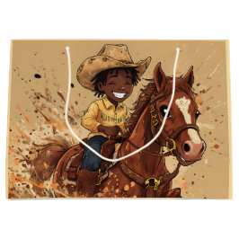 Cartoon Western Ride Tall Cowboy Groot Cadeauzakje