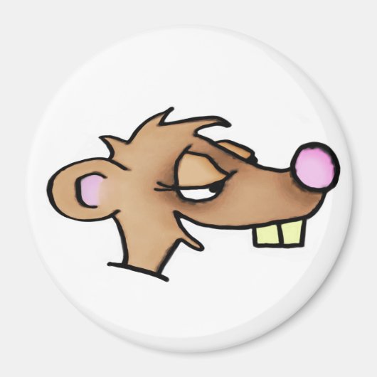 Cartoon-wezelmagneet Magneet (Voorkant)