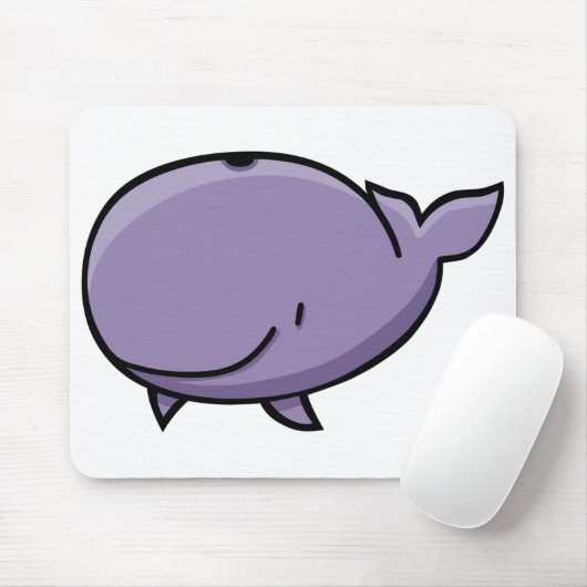 Cartoon Whale Muismat (Met muis)