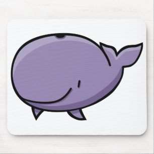 Cartoon Whale Muismat
