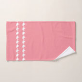 Cartoon Whale Raspberry Sorbet A jouw naam Bad Handdoek (Handdoek)