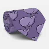 Cartoon Whale Stropdas (Opgerold)