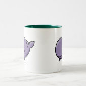 Cartoon Whale Tweekleurige Koffiemok (Center)