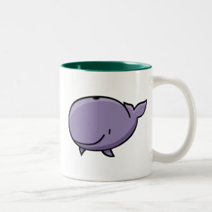 Cartoon Whale Tweekleurige Koffiemok