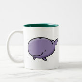 Cartoon Whale Tweekleurige Koffiemok (Links)