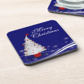 Cartoon White Kerstmis Onderzetter (Linkerzijde)