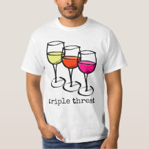 Cartoon wijngaarden Triple Threat Funny Winery