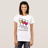 Cartoon wijngaarden Triple Threat Funny Winery T-shirt (Voorkant volledig)